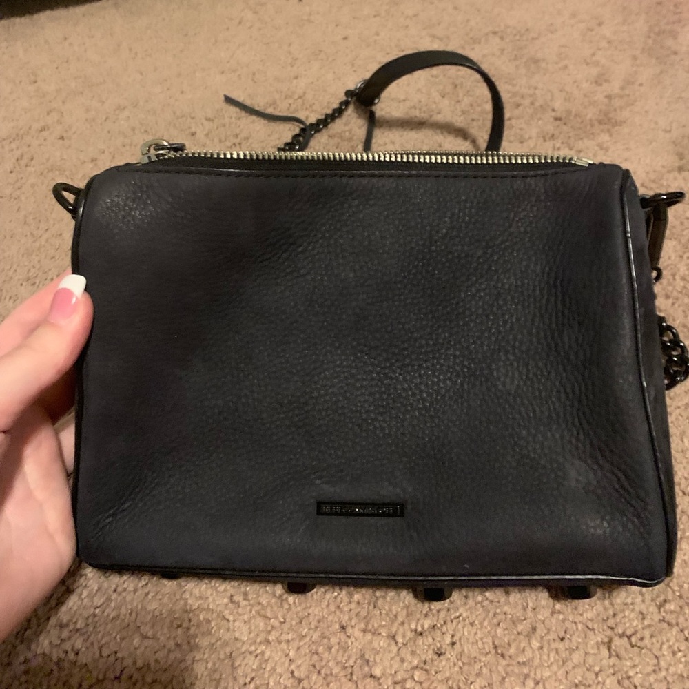 Rebecca Minkoff black crossbody purse.